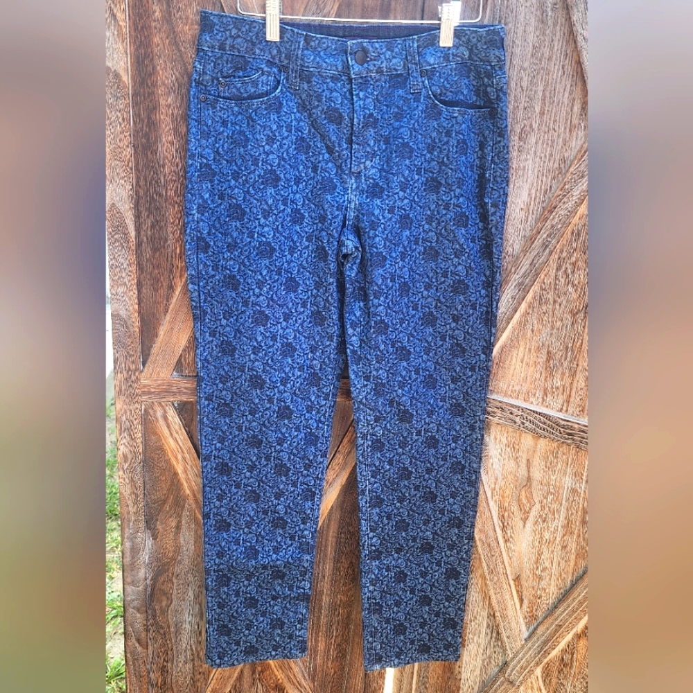 NYDJ Ladies Floral Print Ankle Jeans